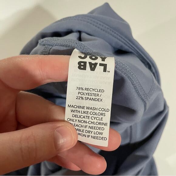 Joy Lab Light Blue High Rise Perforated Cropped Leggings Size M - Picture 8 of 11